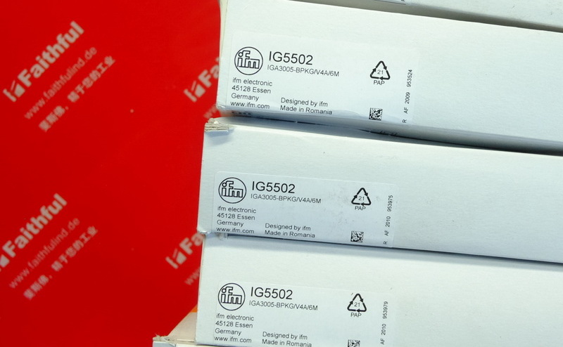 Ifm IG5502 易福门电感式接近开关 IGA3005-BPKG/V4A/6M