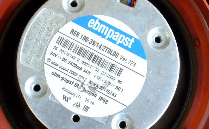 Kuka 00-176-743 库卡机器人风机 ebmpapst RER190-39/14/2TDLOU 00176743