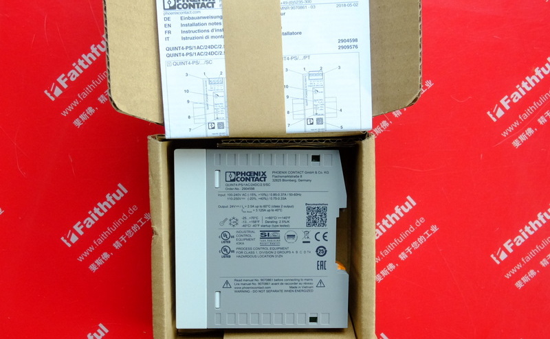 Phoenix Contact 2904598 菲尼克斯电源 QUINT4-PS/1AC/24DC/2.5/SC