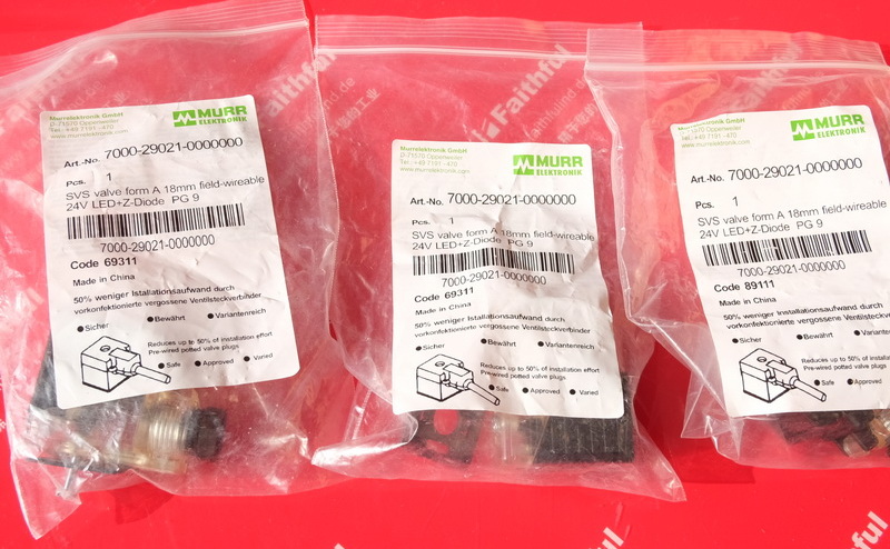 Murr-Elektronik 7000-29021-0000000 穆尔电磁阀用连接器
