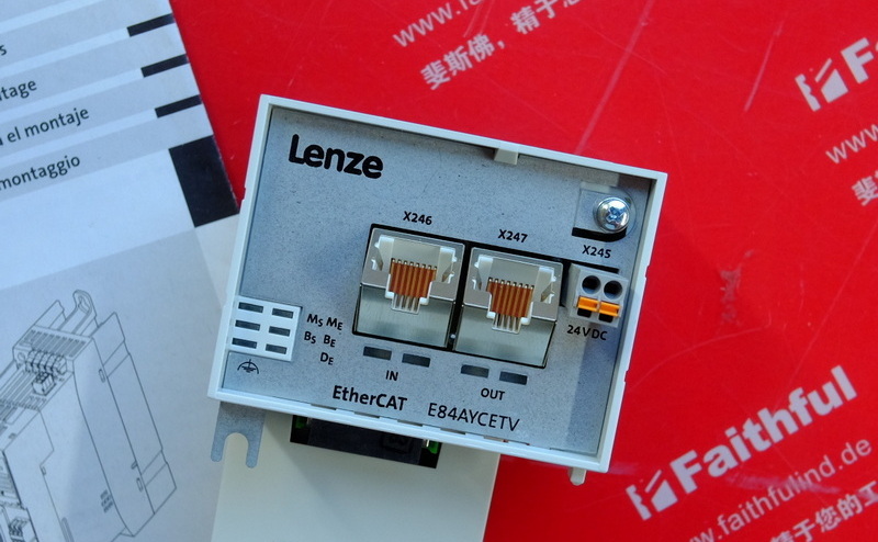 Lenze E84AYCETV 伦茨变频器用通讯模块 EtherCAT 13563070